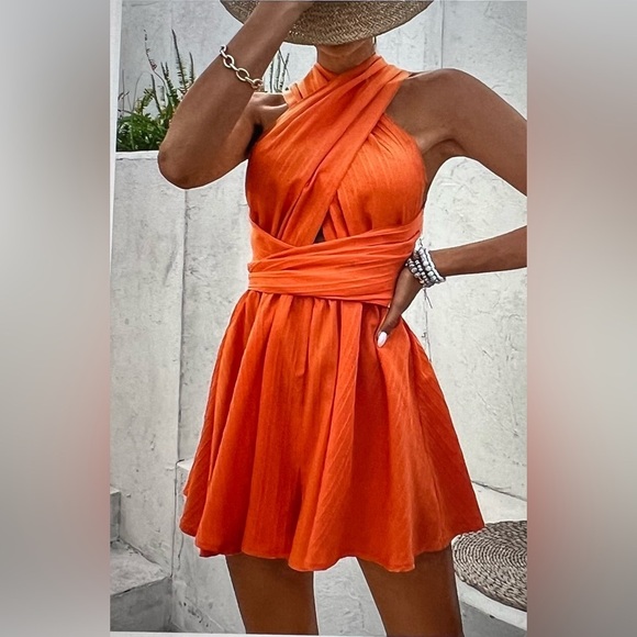 Sexy Backless Romper for Women – XL – Summer 2025 Vacation Jumpsuit – NWOT - Picture 1 of 11